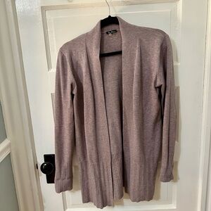 Elegant Mauve Open Front Cardigan